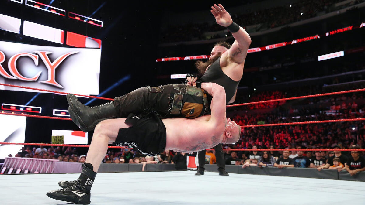 Brock Lesnar vs. Braun Strowman - Universal Championship Match: photos ...