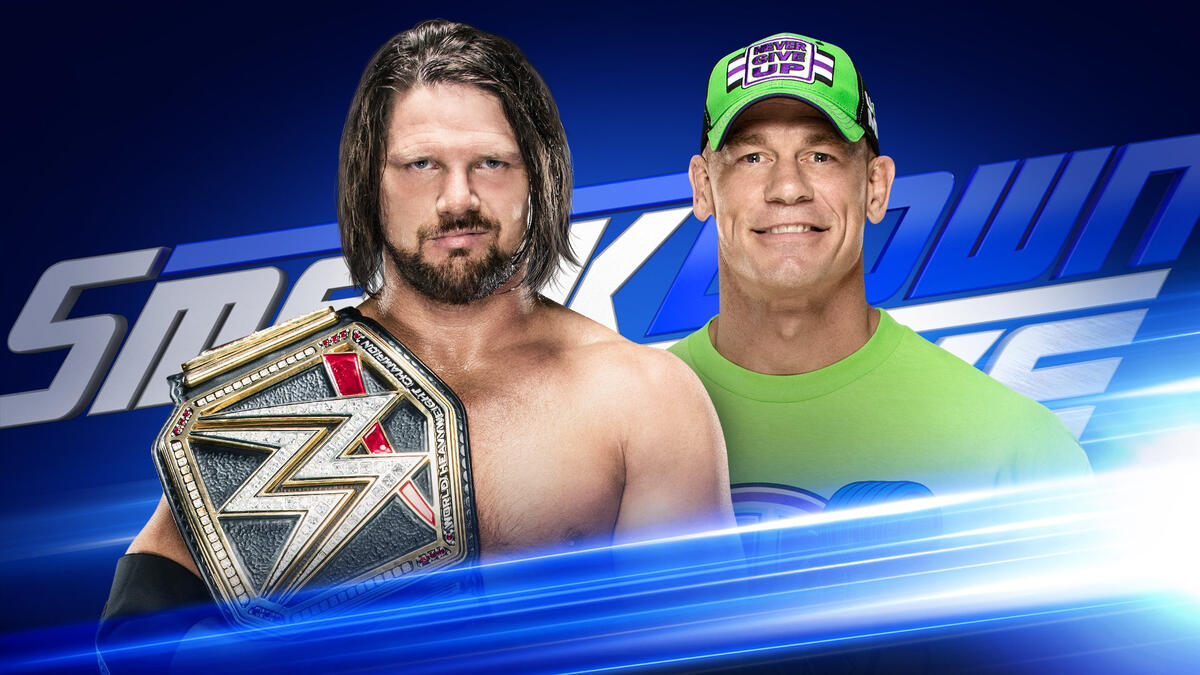 John Cena to face AJ Styles tonight on SmackDown LIVE with WWE Fastlane ...