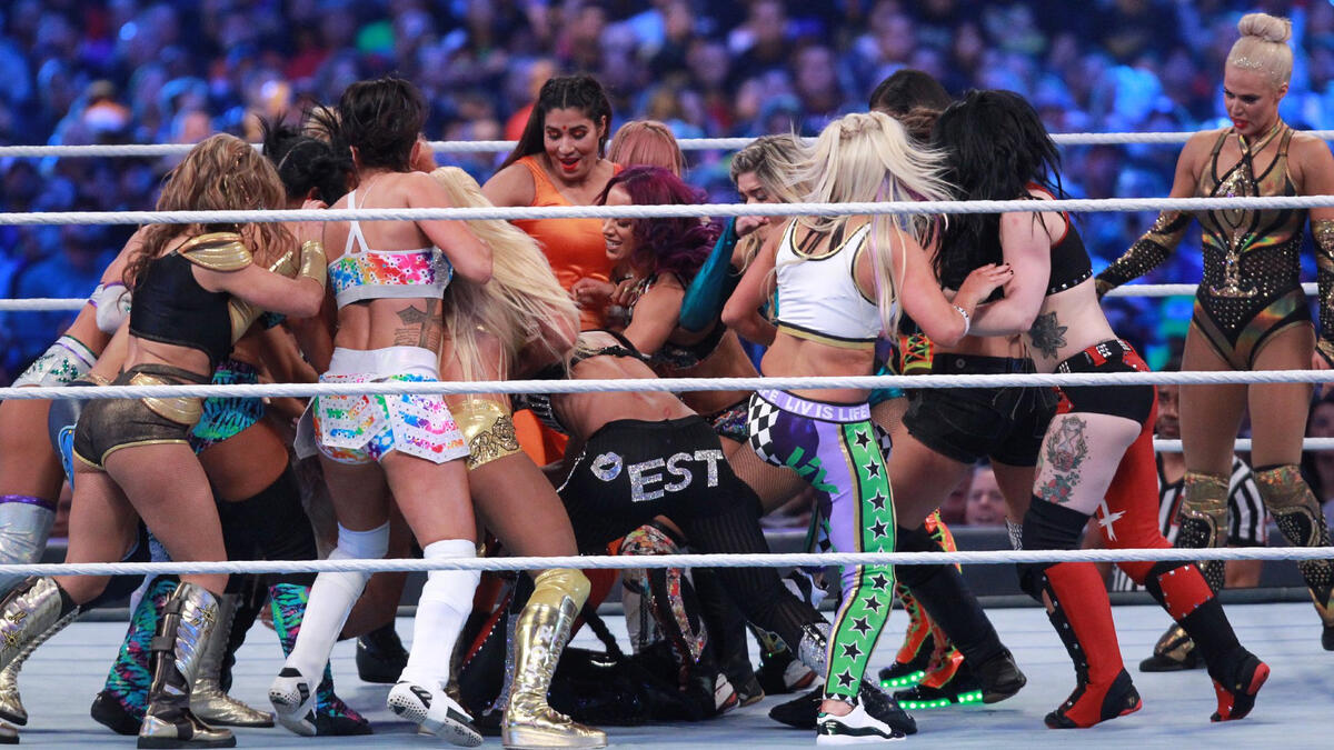 Naomi Prevailed In The First Ever Wrestlemania Womens Battle Royal Wwe 4743