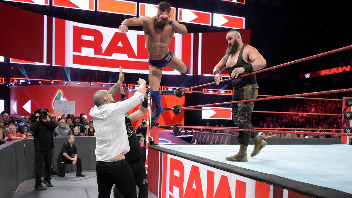 Braun Strowman & Finn Bálor vs. Kevin Owens & “Constable” Baron Corbin ...