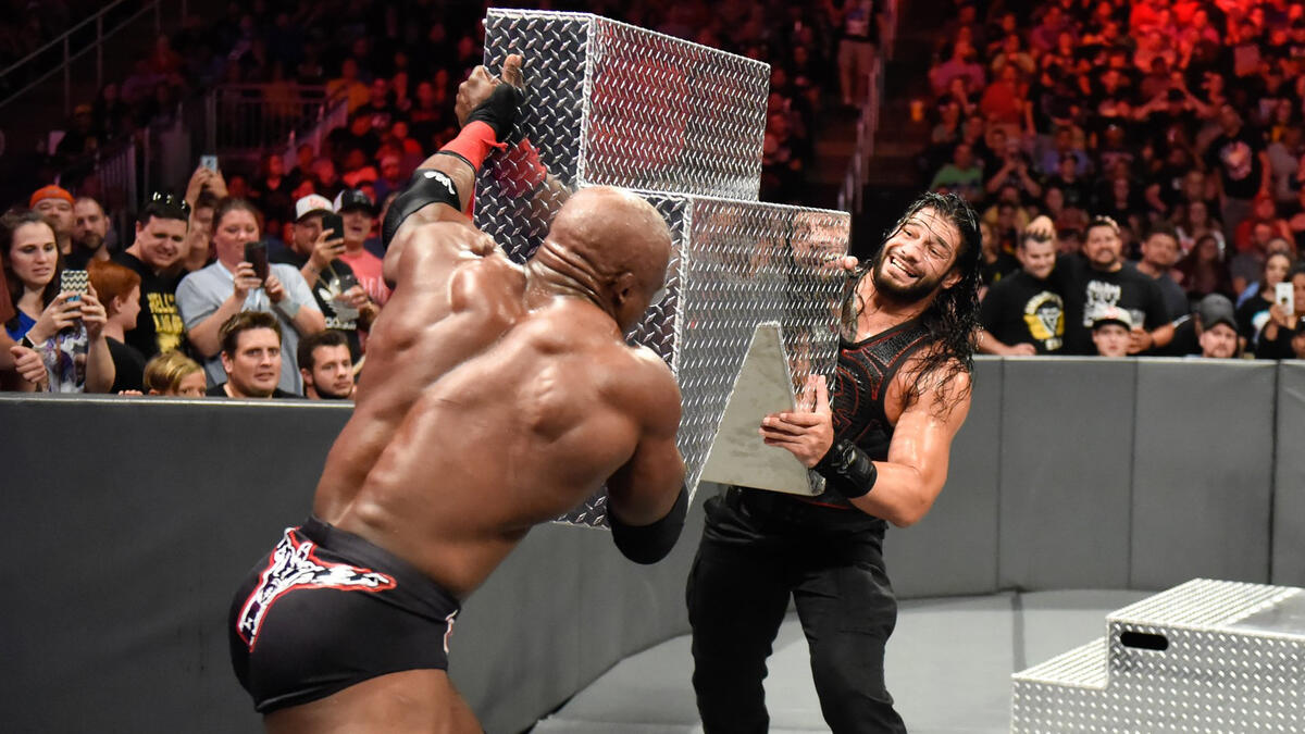 Roman Reigns vs. Bobby Lashley photos WWE