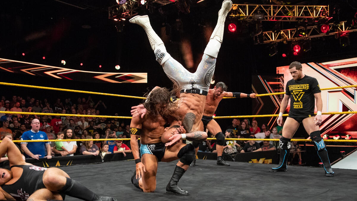 Adam Cole & Roderick Strong def. Ricochet & Pete Dunne | WWE