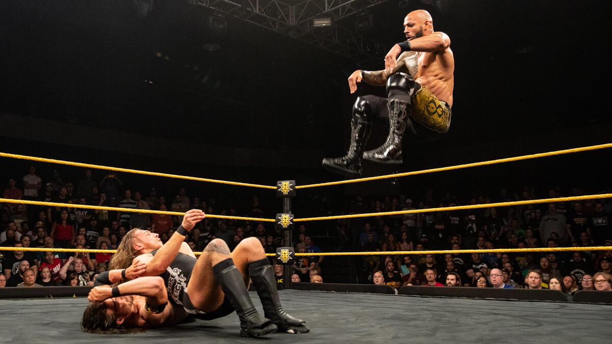 Ricochet def. Pete Dunne and Adam Cole in an NXT North American Title