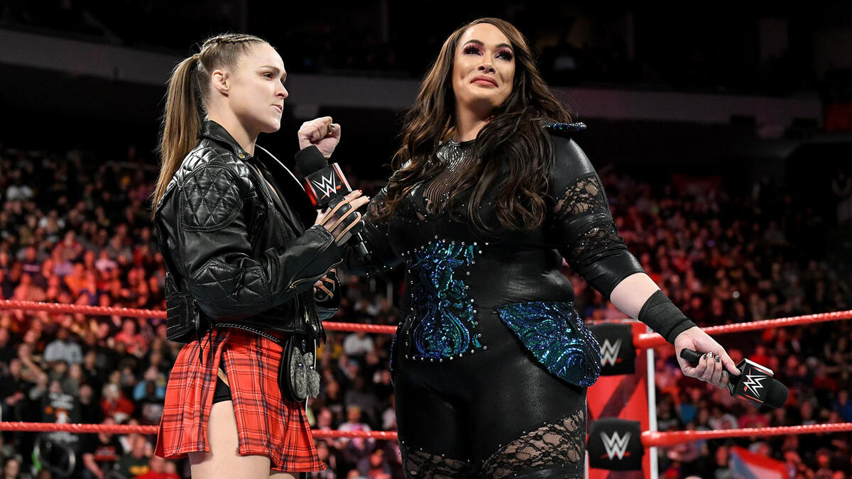 Raw Women's Champion Ronda Rousey confronted Nia Jax