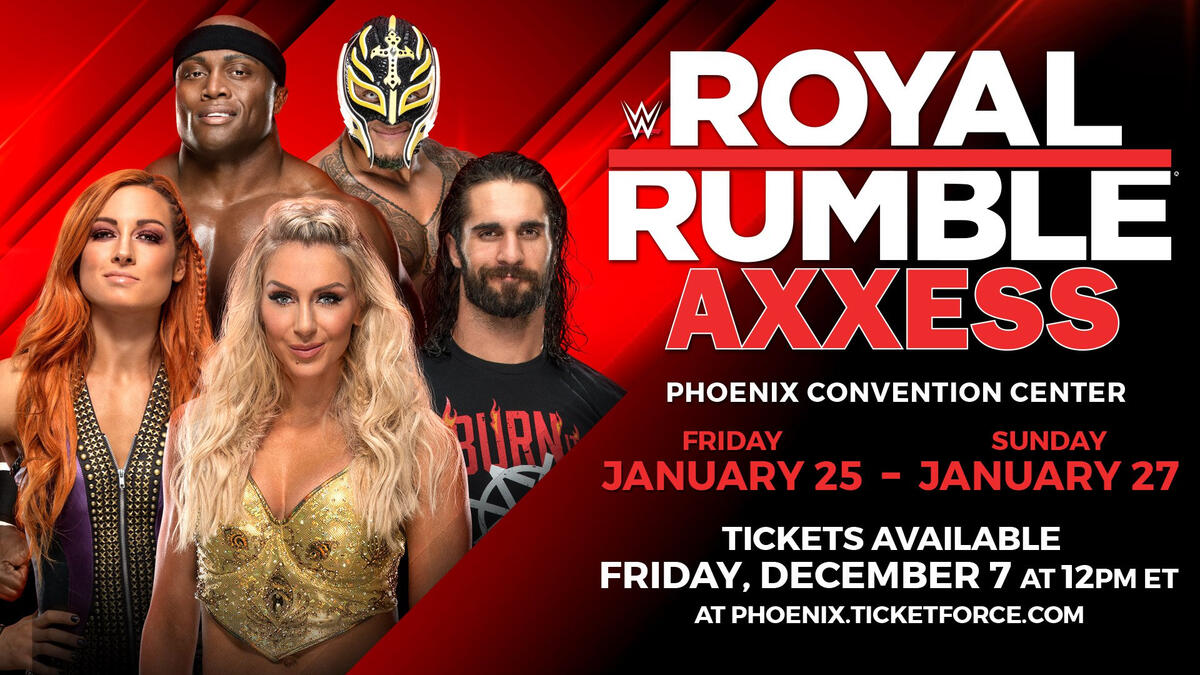 Royal Rumble Axxess tickets available Friday, Dec. 7 WWE