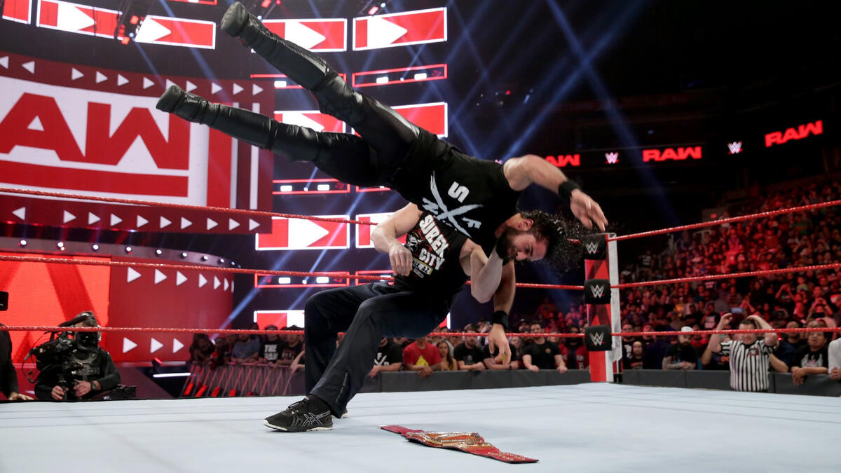 Seth Rollins chooses to challenge Brock Lesnar at WrestleMania: photos ...