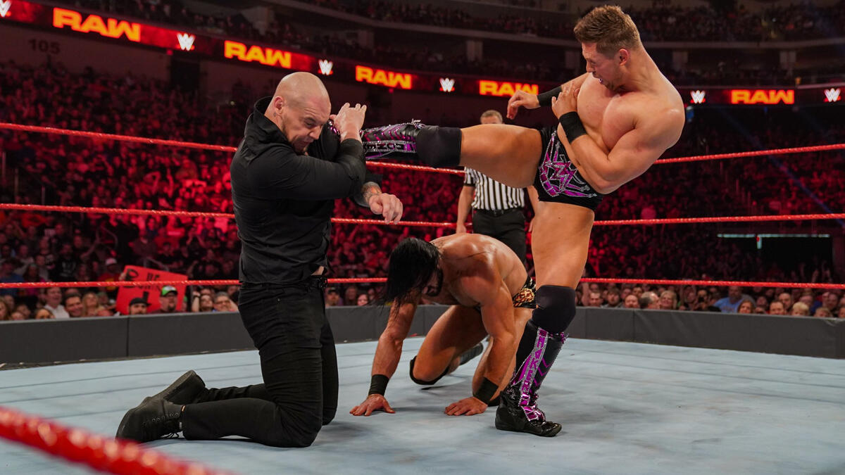 The Miz vs. Drew McIntyre vs. Baron Corbin photos WWE