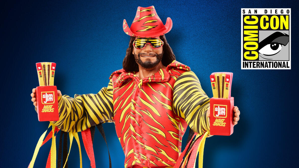 Action Figures And Accessories Wwe Gky68 Slim Jim Sdcc 2019 Macho Man