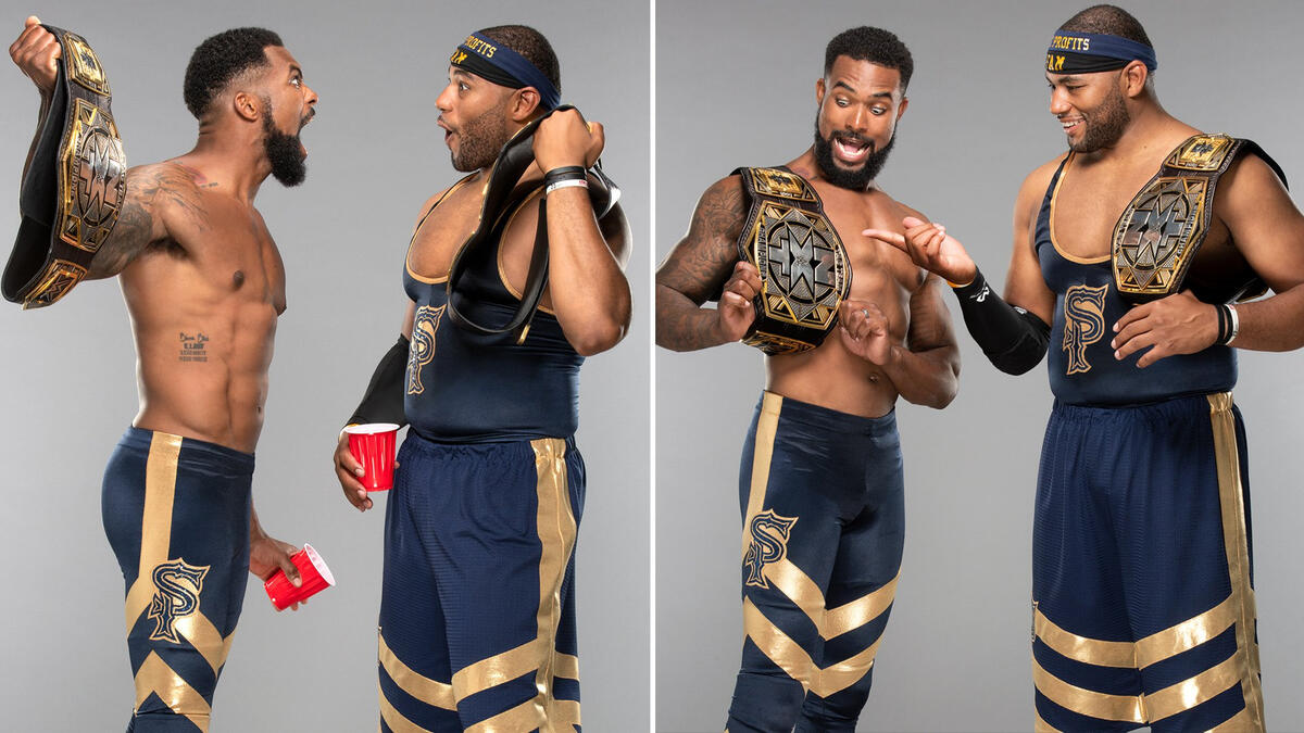 The Street Profits' first NXT Tag Team Title studio shoot photos WWE