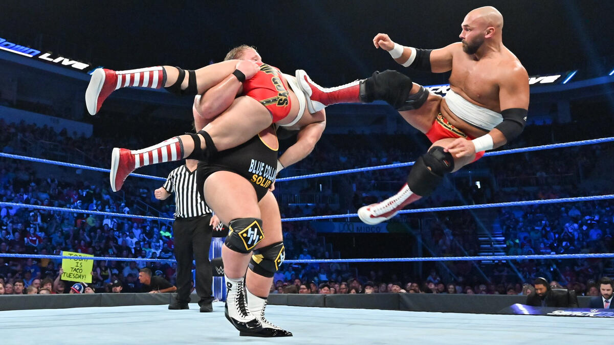 Heavy Machinery vs. The Revival: photos | WWE