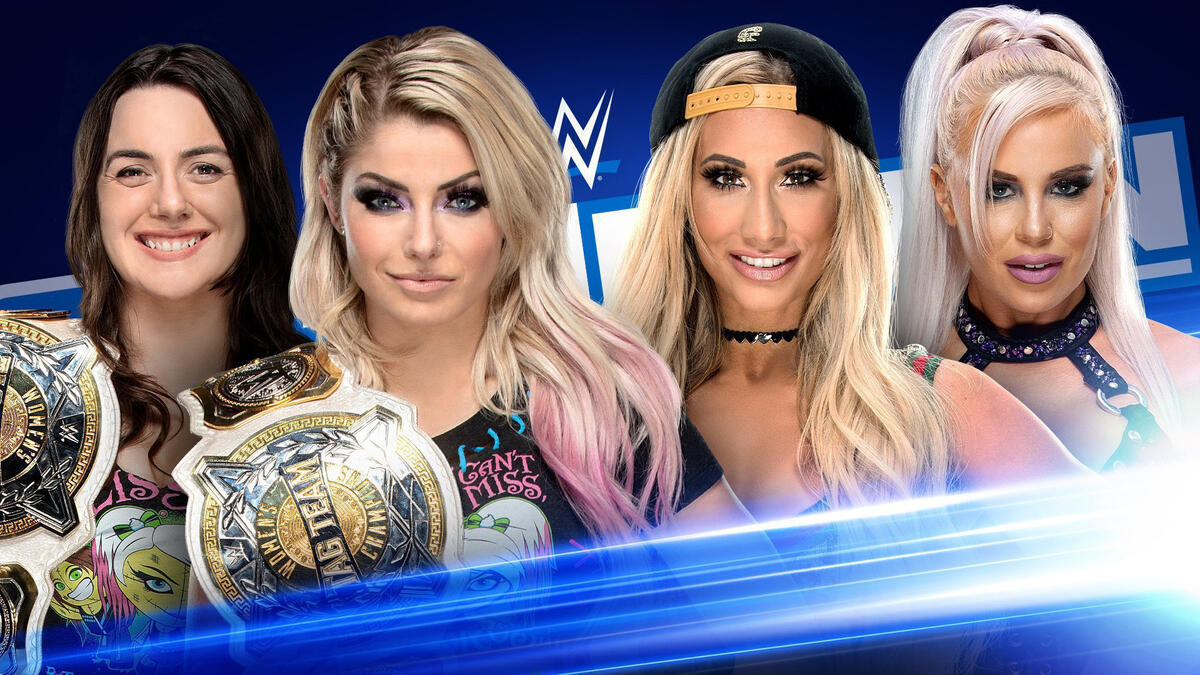 Alexa Bliss And Nikki Cross Defend Their Titles Against Carmella And Dana