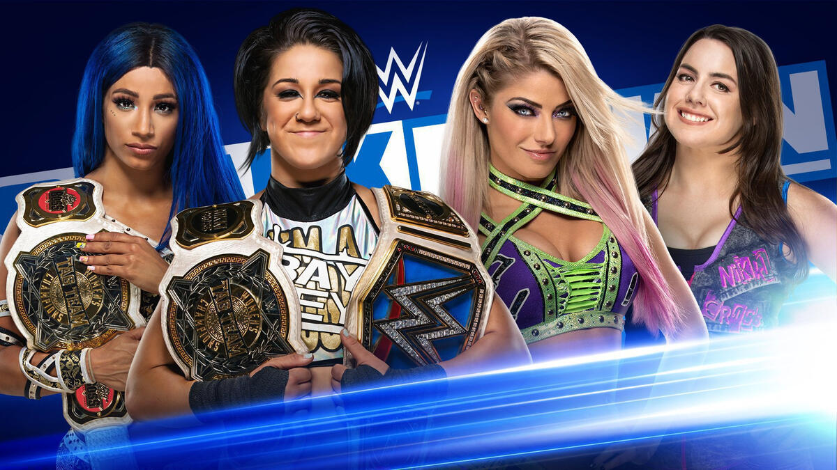 Bayley & Sasha Banks ratchet up rivalry with Alexa Bliss & Nikki Cross ...