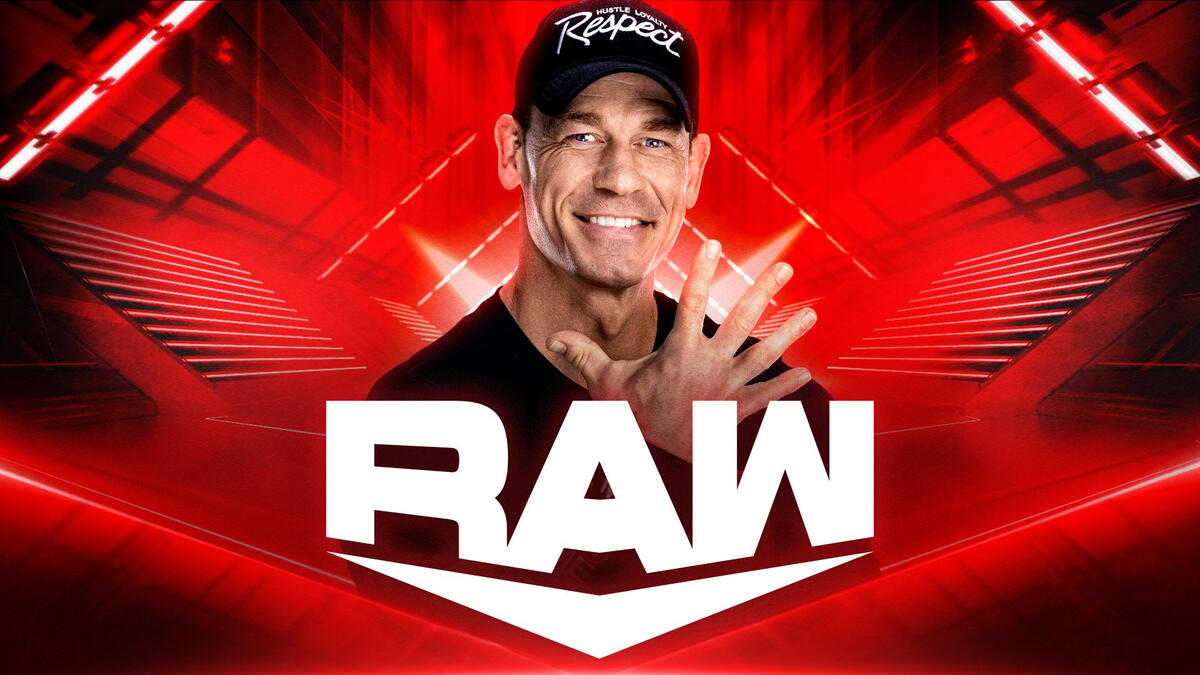 wwe raw john cena red