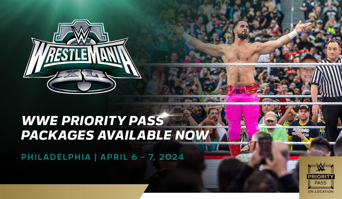 On Location WrestleMania 40 Priority Pass Packages Available Now WWE
