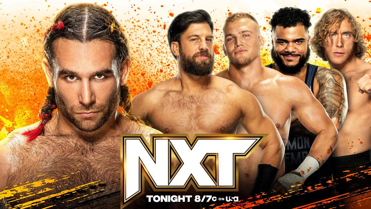 Noam Dar defends the NXT Heritage Cup against one member of No Quarter ...