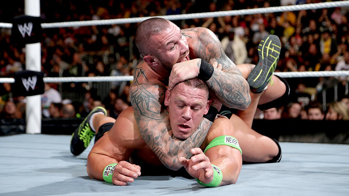 John Cena Vs Randy Orton Wwe World Heavyweight Championship Match Photos Wwe 