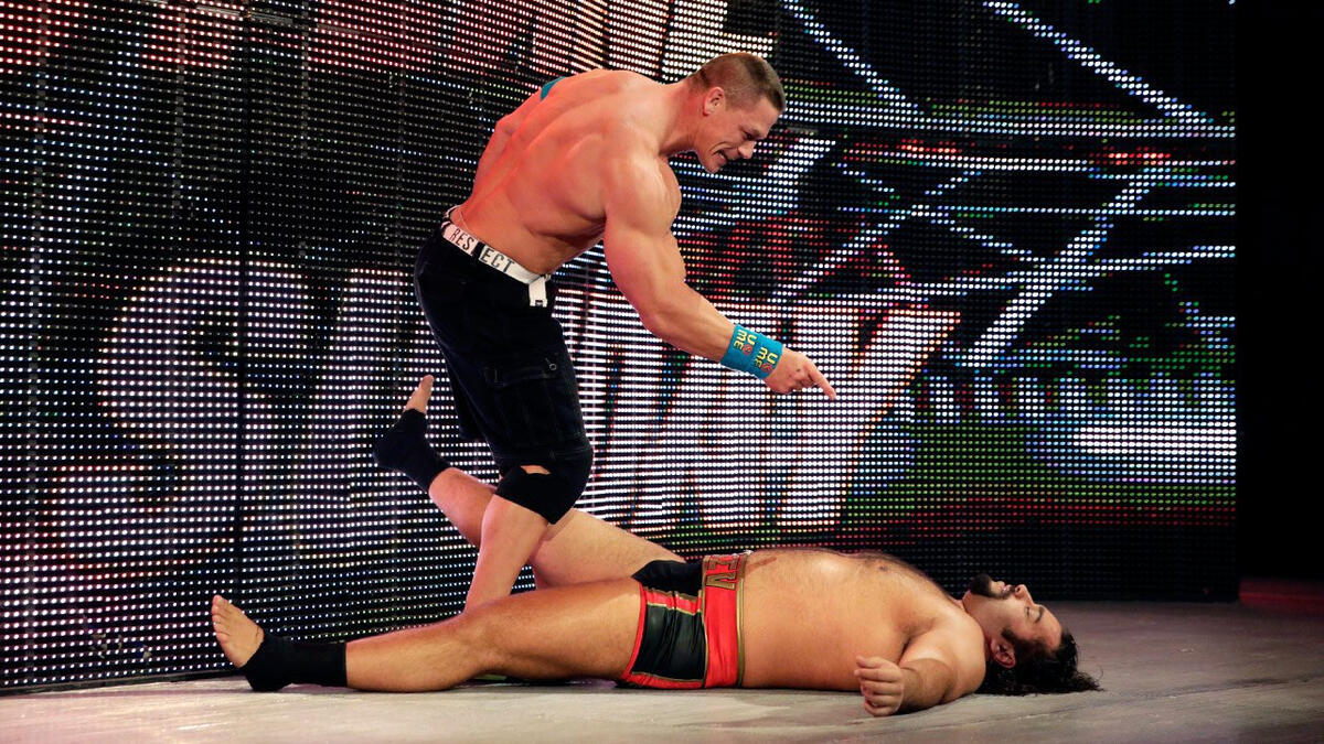 Rusev Confronts John Cena Before WWE Fastlane Photos WWE