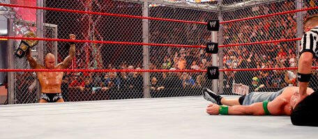 john cena world heavyweight champion hell in a cell