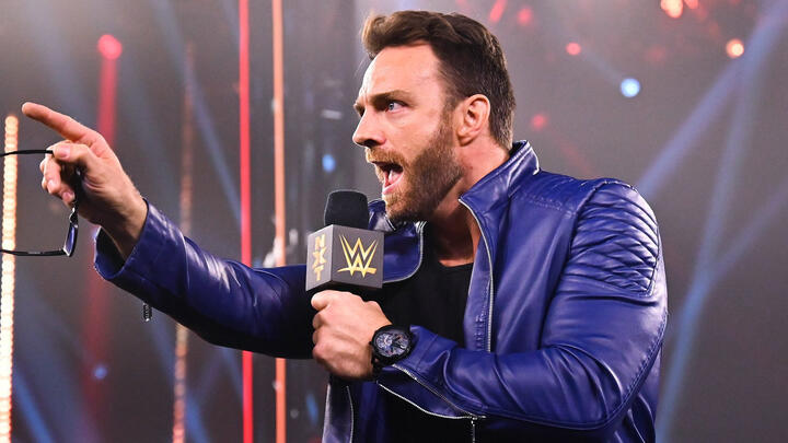 WWE La Knight Blue Leather Jacket