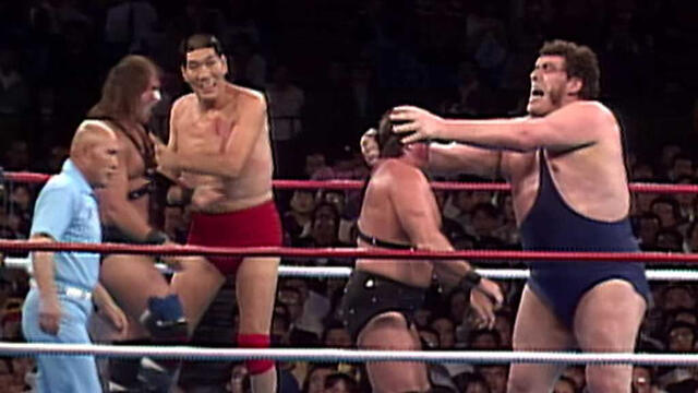 Bob Uecker's sense of humor gets him into trouble with Andre the Giant:  WrestleMania IV