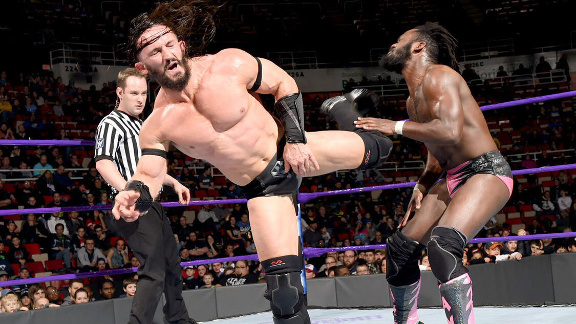 Neville And The Brian Kendrick Def Rich Swann And Tj Perkins Wwe