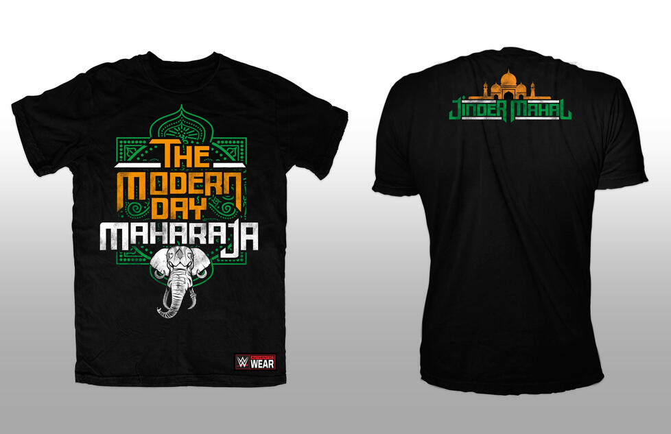 Jinder Mahal's first official Tshirt available at WWE Shop India WWE