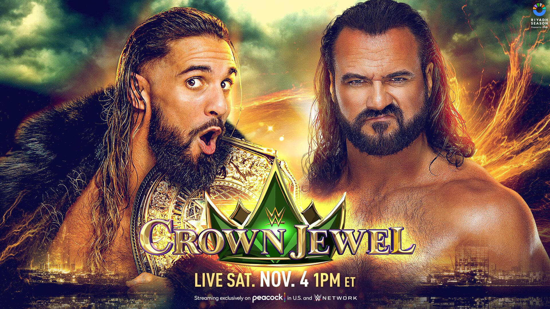 Carte de WWE Crown Jewel 2023 CatchNewz