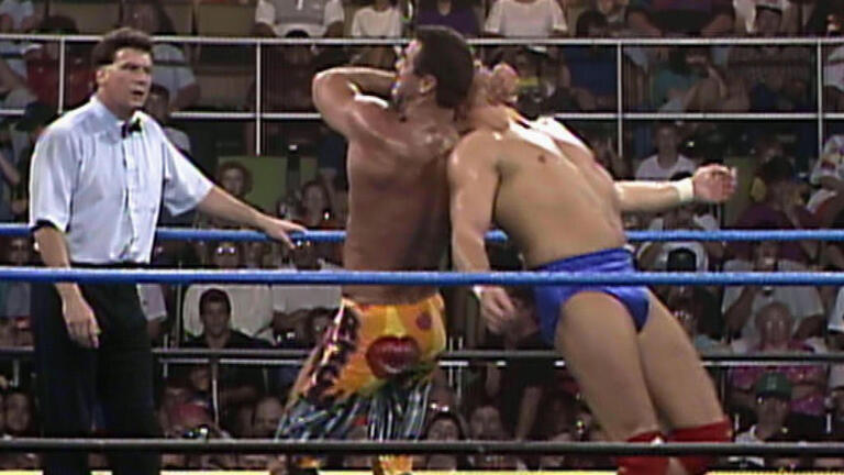 Bob Uecker's sense of humor gets him into trouble with Andre the Giant:  WrestleMania IV