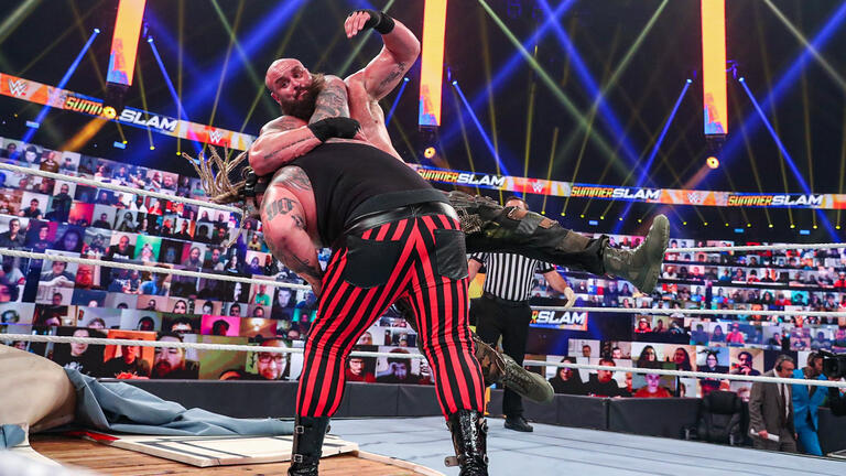 WWE Superstar Braun Strowman taking in legendary Lambeau Field 