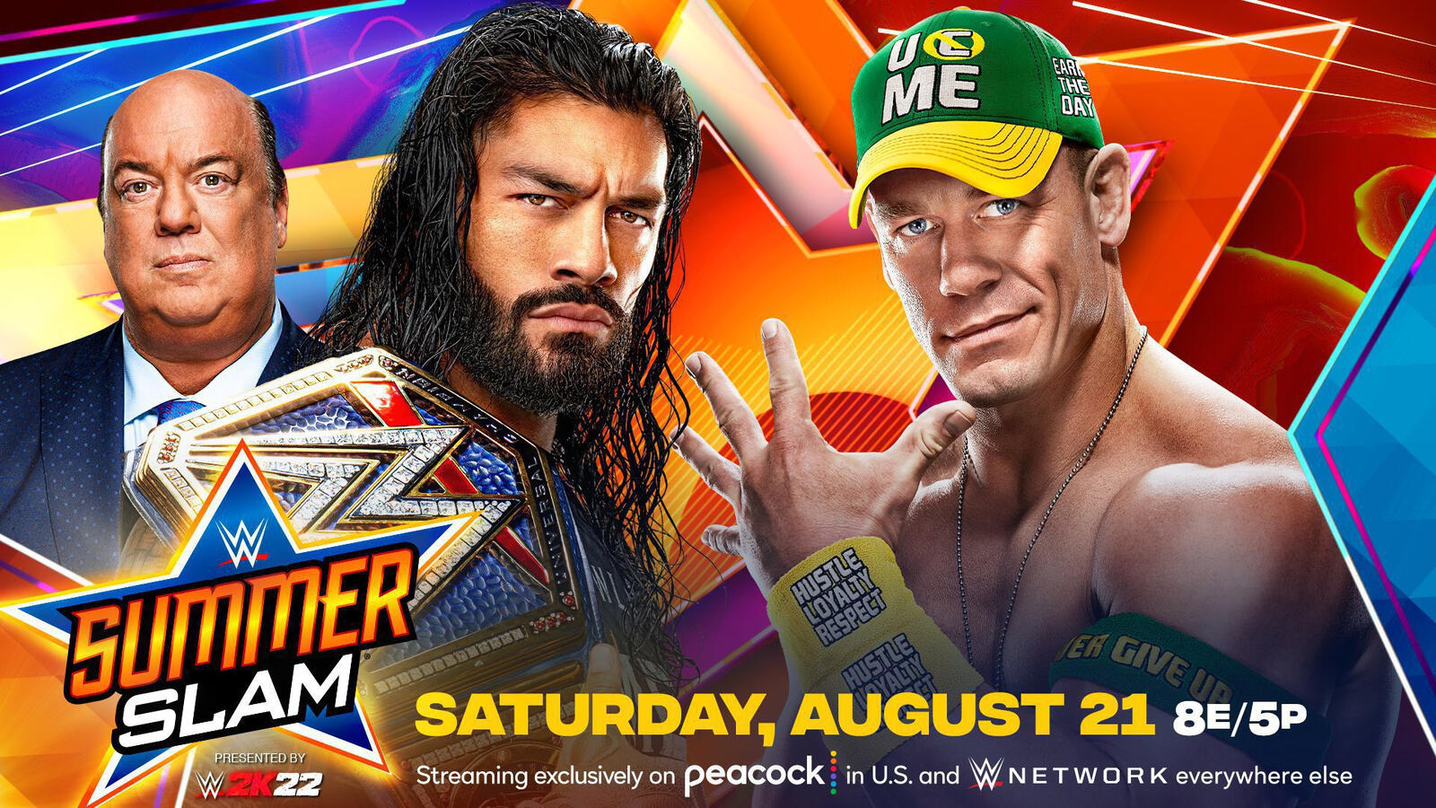 WWE Summerslam 2021 John Cena vs. Roman Reigns Main Event Officially