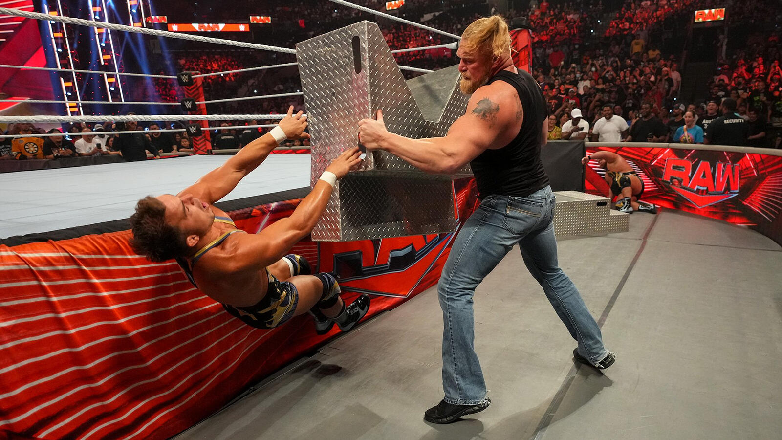 WWE Raw: Brock Lesnar Destroys Top Tag Team During Latest Appearance 1