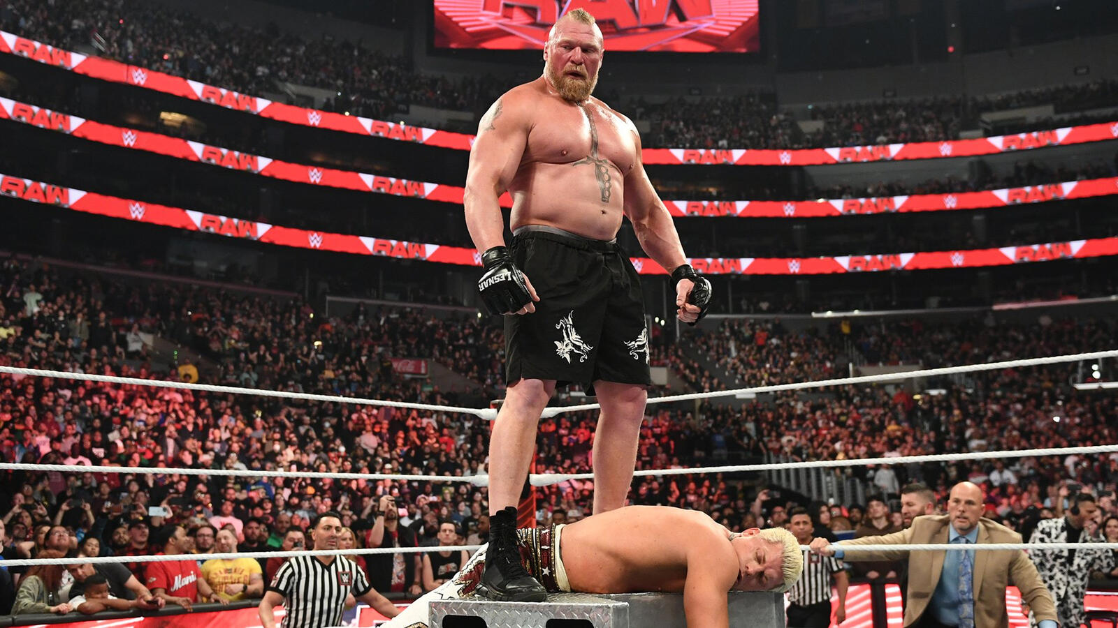 WWE Raw After Wrestlemania 39: Brock Lesnar Turns Heel By Attacking Cody Rhodes 2