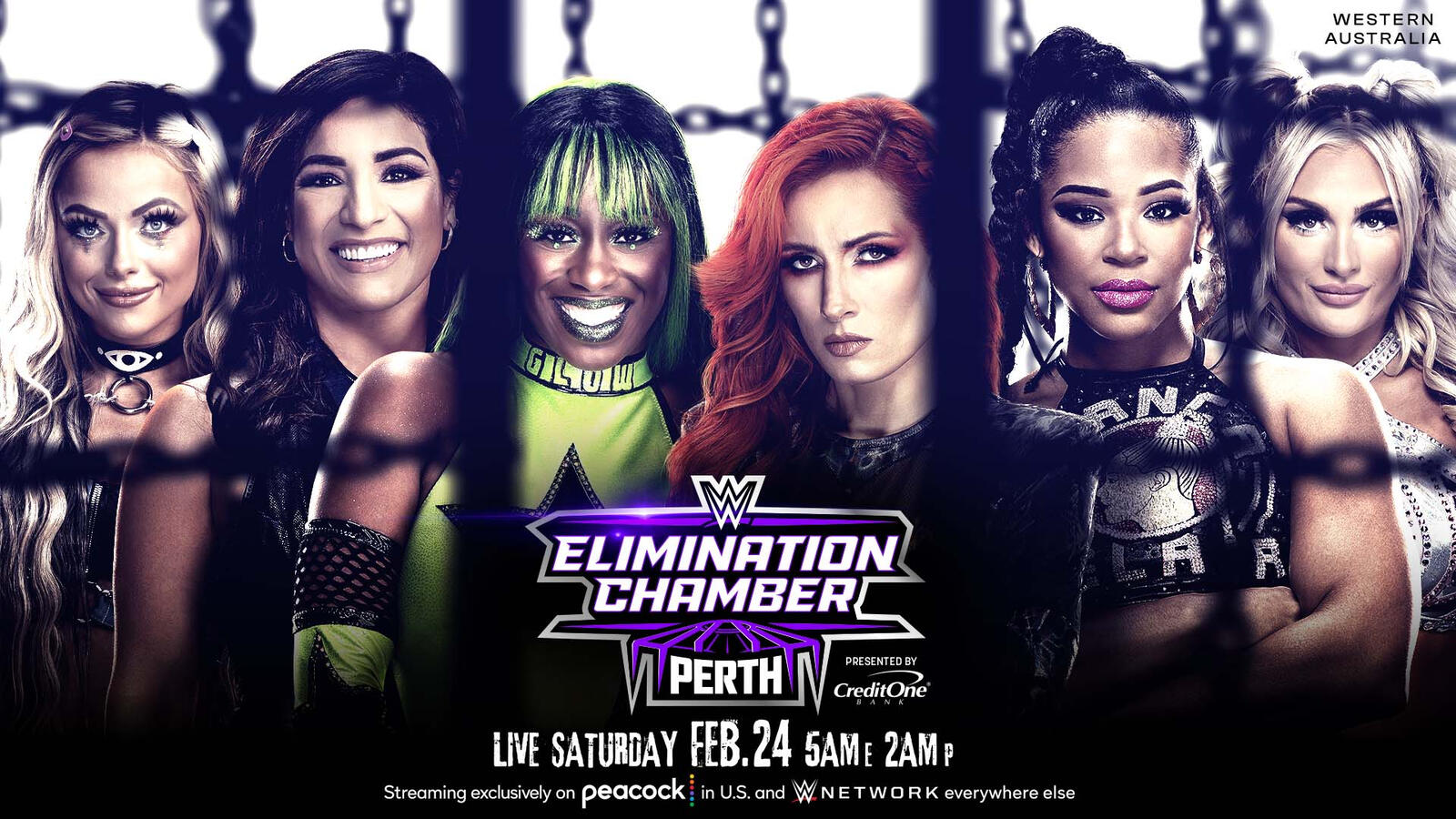 WWE ELIMINATION CHAMBER 2024, FEB. 24 LIVE FROM AUSTRALIA 5AM EASTERN