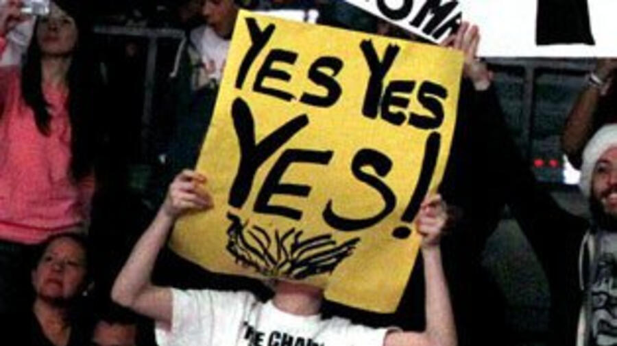 yes sign wwe