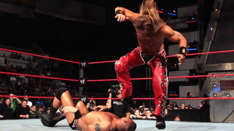 Randy Orton Pantsed By Shawn Michaels 7066