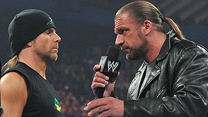 Shawn Michaels with Triple H