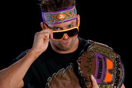 Zack Ryder with the Internet Title